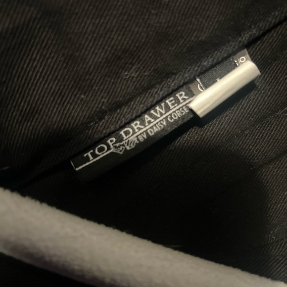 Y2K 2000s ZIP UP LACE UP ELECTRIC BLUE CORSET TOP - Picture 3 of 5